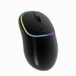 Souris double mode OEM rvb, souris portable rechargeable pour ordinateur portable
